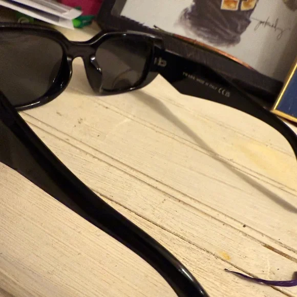 Prada Black Chunky Frame Sunglasses - Picture 3 of 5